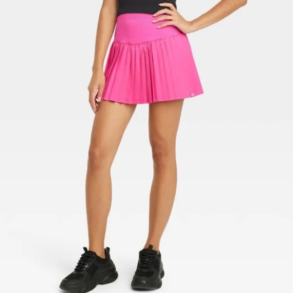 Joylab hot pink tennis skirt shorts pleated skort S
